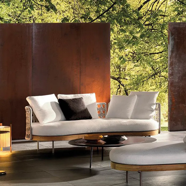 garten-luxus-sofa für den außenbereich garten-aluminium-sofa-set möbel geteiltes gartensofa