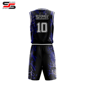 Uniforme de basket-ball respirant de haute qualité, évacuant l'humidité, séchage rapide, nouveau design personnalisé, 100% polyester, uniforme de basket-ball pour hommes - Product Image 3