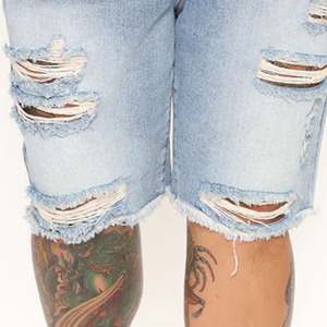 Washed Ripped Denim <b>Jean</b> <b>Shorts</b> Manufacturer Custom Wholesale Streetwear Vintage Baggy Blank <b>Jeans</b> <b>Short</b> <b>Men</b> 2026 OEM Serviced - Product Image 5