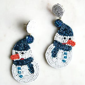 Elección elegante artesanía bordado con cuentas Rosa Santa pendientes colgantes elegante joyería de lujo y Premium por Hiba Enterprises - Product Image 5