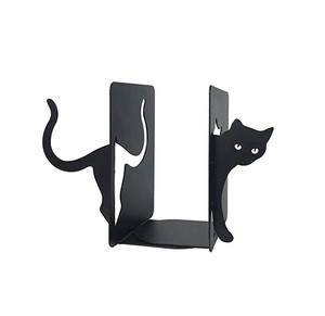 Hand forged vintage look metal bookends with intricate craftsmanship perfect <b>for</b> timeless interior styling and <b>book</b> <b>storage</b> - Product Image 3