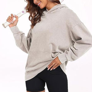 Sudaderas con Capucha para Mujer de Alta Calidad y Estilo, Venta al por Mayor, Nuevo Diseño, Color Sólido - Product Image 4