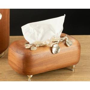 Caja de pañuelos de madera hecha a mano de diseño moderno elegante accesorio de decoración del hogar para soporte de pañuelos perfecto de mesa - Product Image 1