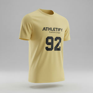 Camiseta de Fútbol Personalizada y Transpirable con Logotipos de Equipos, Nombres de Jugadores, Números y 100% Poliéster para un Rendimiento Óptimo - Product Image 1