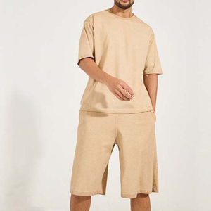 Top qualité hommes t-shirt et ensembles courts High Street grande taille ensembles pour hommes de survêtement de sueur ensemble Shorts pantalons été - Product Image 3