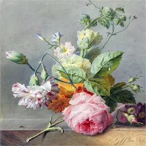 Catégories de produits Roses florales nature morte Carrelage de céramique mural Cuisine ou salle de bain Dosseret mural - Product Image 1