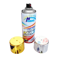 Peinture chromée pigmentée métallique Monke Special 400 ml pour roues en acier inoxydable, effet miroir, application par pulvérisation, revêtement liquide