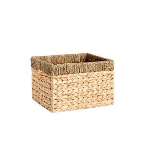 Design classique Rectangle carré paniers à linge jacinthe d'eau vietnamien boîte de rangement poignée Injection techniques ensemble en gros - Product Image 3