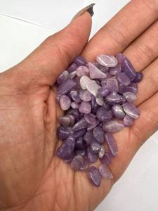 Venta al por Mayor de Virutas de Ágata Lepidolita de Alta Calidad, Piedras de Cristal Naturales de Color Morado, Piedras Preciosas para Cenicero, Pulido para el Hogar - Product Image 3