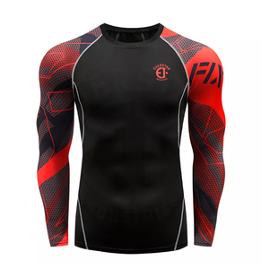 Chemise de compression athlétique de haute qualité pour hommes Gym Rush Guard du fabricant pakistanais - Product Image 4