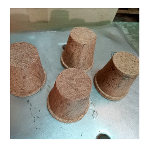 Maceta decorativa de coco, maceta de fibra de coco fuerte, perfecta para flores, hierbas, verduras en jardín, balcón, interior y exterior - Product Image 2