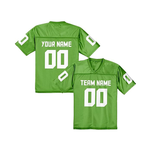 เสื้อยืดคอกลมแขนสั้นพิมพ์ลายเสื้อฟุตบอลแบบอเมริกันผ้าโพลีเอสเตอร์100% ออกแบบโลโก้ได้ตามต้องการ - Product Image 1