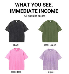 Hombres Oversized Streetwear DTG DTF personalizado impreso camiseta algodón gráfico manga corta Casual Top Factory - Product Image 6