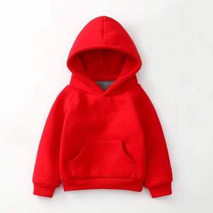 Sudadera con capucha informal de manga larga de color personalizado con bolsillo canguro para niños de todas las edades para la temporada de otoño/invierno - Product Image 6