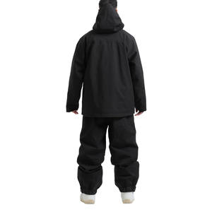 Zipper Custom Made <b>Men</b> Women <b>Summer</b> Nylon Reflective Piping Shell Black Windbreaker <b>Jacket</b> Pants Set Easy Wear Ski Tracksuit - Product Image 2