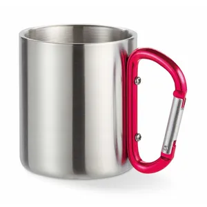 Mug personnalisé en métal avec mousqueton TRUMBO – Gadgets de boisson sur mesure - Product Image 3