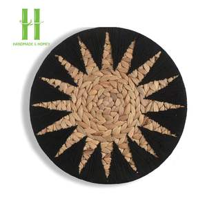 Nouveaux designs de décoration de panier mural-Jacinthe d'eau naturelle décoration murale chambre et salon OEM personnalisé Vietman - Product Image 1