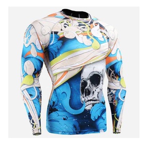 Custom Unisex Bjj Rashguards Long Sleeves Top Quality BJJ MMA <b>Compression</b> <b>Shirts</b> Rash Guards for BJJ Rash Guard MMA Workout Gym - Product Image 3