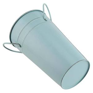 Jarrón decorativo de acero inoxidable estilo granja moderno, maceta y cubo de mesa galvanizada para boda para uso doméstico - Product Image 1