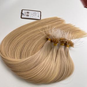 Extensiones de cabello humano virgen recto de 22 pulgadas # 6C, Nano anillo de puntas F de alta calidad, coletas Remy vietnamitas genuinas 100% - Product Image 2