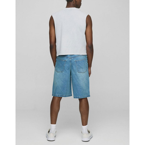 กางเกงขาสั้นผ้ายีนส์สำหรับผู้ชายกางเกงขาสั้นผ้าเดนิม2025แนวสตรีทแบบสั่งทำ - Product Image 5