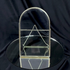 กรอบรูปกระจกสองชั้นกรอบโลหะสีทองตกแต่งอย่างหรูหราทันสมัย - Product Image 2