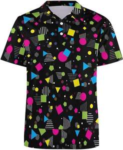Camiseta de Golf Unisex de 200 Gramos para Hombre, de la Mejor Calidad, Diseño Personalizado, Impresión por Transferencia de Calor, Colores Personalizados, Cuello Alto - Product Image 6