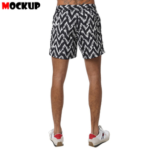 Short de bain de couleur imperméable à séchage rapide pour hommes avec short de bain imprimé de qualité faite au Pakistan - Product Image 3