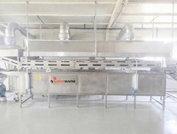 RVS continue bandfriteuse voor pinda's, cashewnoten, maïs en andere voedingsmiddelen, 900 kg/uur, 2 jaar garantie, SUISER MAKINE