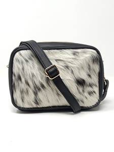 Bolso de cuero hecho a mano con pelo natural de primera calidad para mujer, bolso de cuero tallado a mano, venta al por mayor, bolso de hombro para teléfono para mujer - Product Image 2