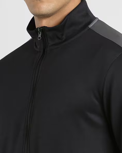 Chándal de primavera estampado con capucha negra Premium para hombre ligero cómodo ajuste transpirable 100% algodón Chic funcional - Product Image 2