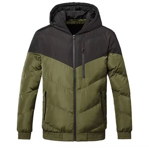 Blouson matelassé pour homme, couleur unie, décontracté, streetwear, nouvelle mode, coupe-vent, blouson matelassé pour homme 2026 - Product Image 1