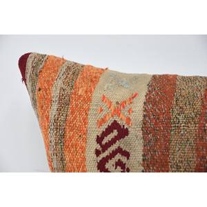 12x24 pouces multicolore bohème Kilim laine tapis Vintage motif décoratif oreiller tissé Technique - Product Image 2