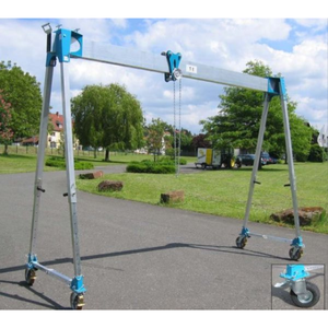 Grúa de pórtico de aluminio móvil AKF 1000-1000 kg Capacidad de carga 3330 mm Ancho transparente Componente de núcleo de motor Larga vida útil - Product Image 2