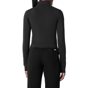 2025 femmes ContourKnit recadrée gommage veste 4 voies Stretch léger antimicrobien personnalisé vêtements de travail médicaux uniformes d'hôpital - Product Image 2