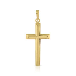 Pendentif croix en or unisexe idéal pour Comunion - Product Image 2