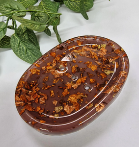 Porte-savon en résine Eco Friendly Purple Color Glitter design Crafts Modern Resin Soap Holder - Product Image 6