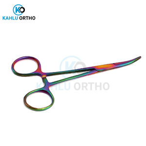 <b>Rainbow</b> Stainless Steel Curved Tip and Straight Tip Forceps for Locking Clamp Surgical Forceps by KAHLU ORTHOPEDIC - Product Image 2