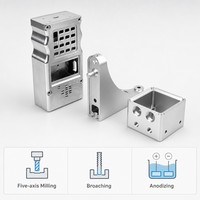 Boîtier en aluminium sur mesure, usinage CNC cinq axes, fraisage, brochage, électroérosion à fil d'acier inoxydable pour usinage, prototypage rapide, OEM