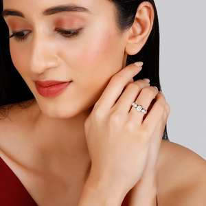 Anushka Sharma Inspiration Vintage Bague à la mode Placage 18K Taille ajustable Incrustation en cuivre et alliage - Product Image 1