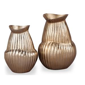 Vase de table en métal aluminium de haute qualité de forme moderne le plus vendu pour la décoration intérieure chambre salon présentoirs de fleurs de mariage - Product Image 2