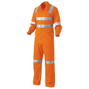 Hi viz – combinaison de travail en sergé de coton pour hommes, combinaison de travail personnalisée, uniforme de sécurité routière réfléchissant haute visibilité - Product Image 1