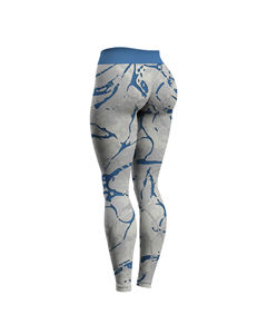 Leggings de yoga sans couture Gym Fitness avec logo personnalisé pour femmes Pantalon d'entraînement à sublimation avec logo à la taille - Product Image 4