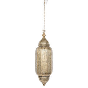 Handmade <b>Moroccan</b> Gold Ceiling Hanging Lamp Lantern Creative Metal Pendant Light Fixture For Home <b>Decor</b> And Hotel Supply - Product Image 3