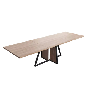 <span class=keywords><strong>Table</strong></span> à manger rectangulaire extensible en bois de chêne de style rustique de <span class=keywords><strong>haute</strong></span> qualité pour salle à manger - Product Image 2