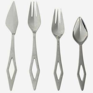 Ensemble de couverts unique en acier inoxydable, design martelé fait à la main, manche forgé, plaqué argent, sans danger pour les aliments - Product Image 4