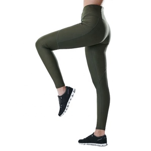 Hot Selling High Waist Scrunch Butt Sports <b>Leggings</b> for Women Customized High Quality Yoga Pants with Solid <b>Pattern</b> - Product Image 1