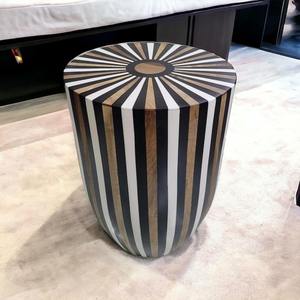 ม้านั่งแบบฝังกระดูกสำหรับห้องนอนโต๊ะกาแฟและโซฟาด้านข้างโต๊ะม้านั่งข้างสำหรับคอนโซลฝังกระดูกตามสั่งขนาด - Product Image 1