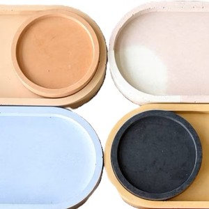 Sous-verres Céramique Béton Design unique Forme ronde et carrée - Product Image 5