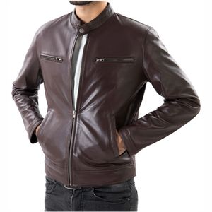 Veste en cuir pour homme tendance, veste en cuir personnalisée, respirante, veste d'hiver pour homme, vestes personnalisées, logo personnalisé - Product Image 2